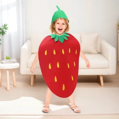 Easy Cosplay Prop - 1 szt. Kostium truskawkowy dla dzieci,