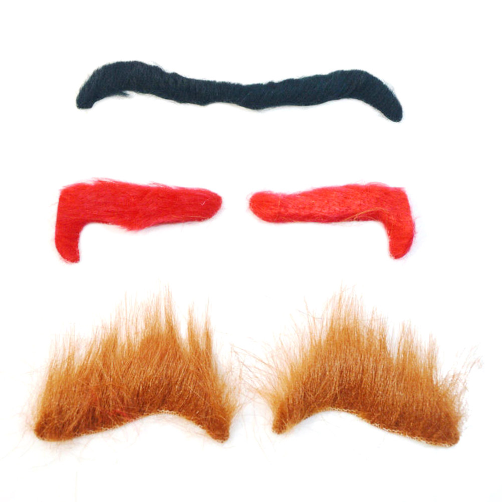 Easy Cosplay Prop - 3 szt. Halloweenowe sztuczne brwi z